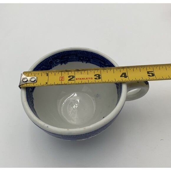 Blue And White  Teacup . Maddock England Tea 4” X 2.5”  Chinese Coffee - Picture 7 of 7